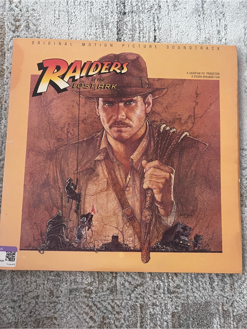 Raiders Of The Lost Ark Original Motion Picture Soundtrack Vinyl Lp Record 1981